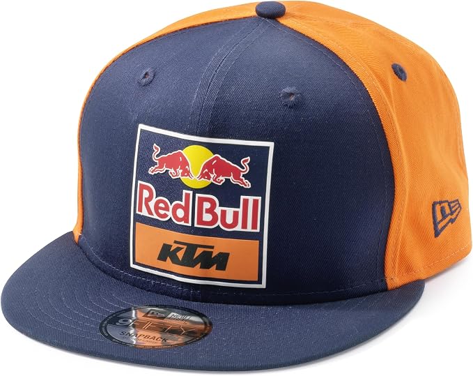 KTM Red Bull Replica Team Flat Cap, Blue/Orange - One Size