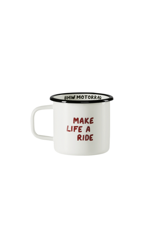 Make Life a Ride Enamel Cup