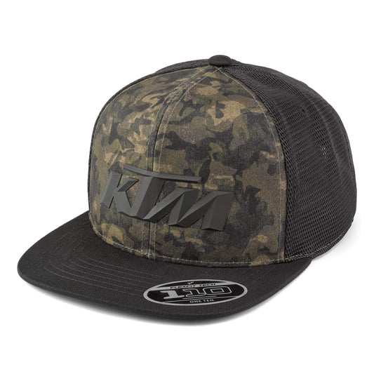 Camo Trucker Cap Black / Camo